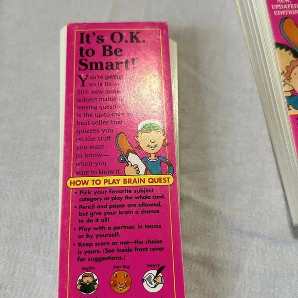 Brain Quest- 7th grade- Deck 1 and Deck 2 and Mutli Age Deck - Picture 3 of 6